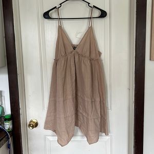 Tan babydoll dress